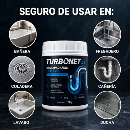 Turbonet 2.0 - Polvo destapacaño
