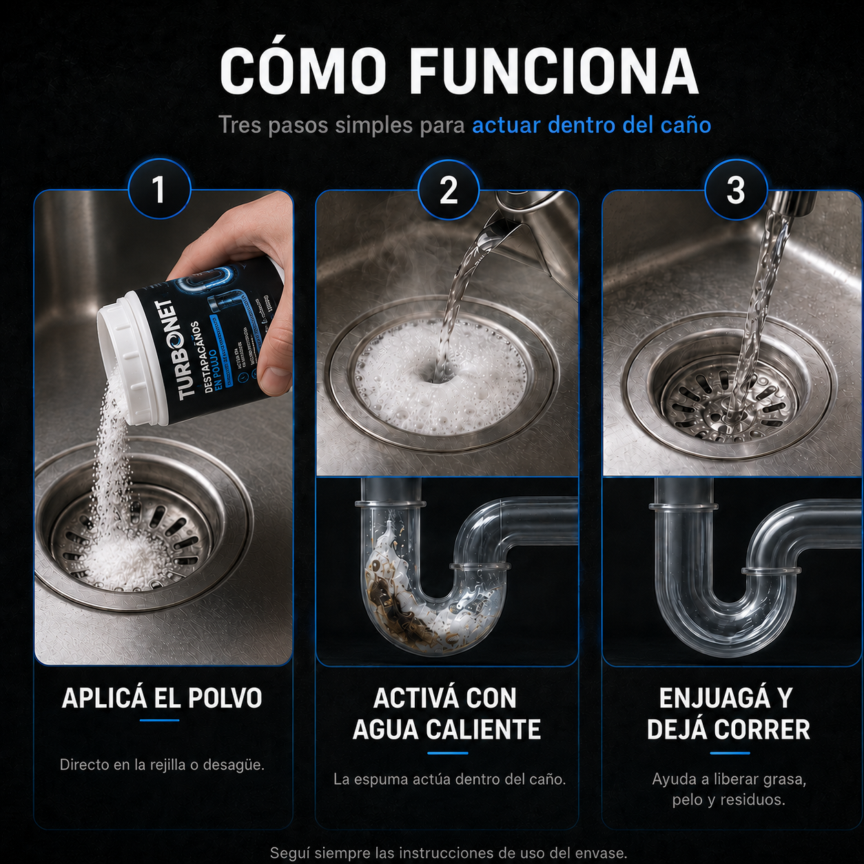 Turbonet 2.0 - Polvo destapacaño
